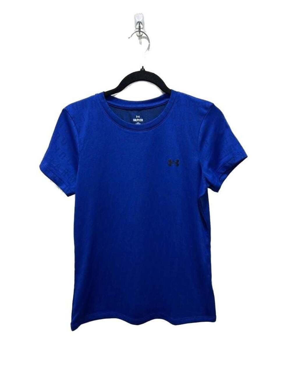 Under Armour Women's Royal Blue Jacquard Logo Tech Short Sleeve T-Shirt Size SM - Picture 2 of 9